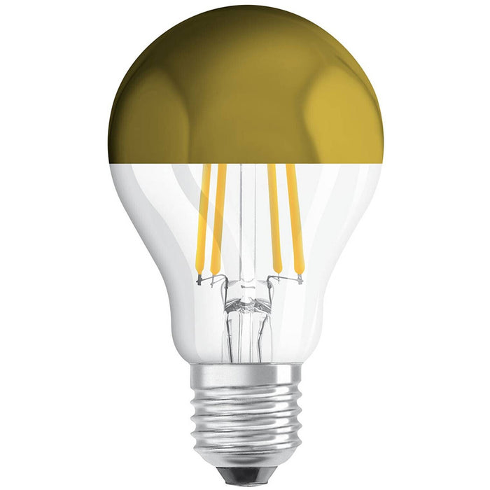 LED-E27 7W 700lm Kopfspiegel-Gold