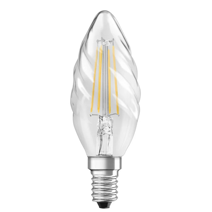 LED-E14 4W 470lm Kerze gedreh Fil. Osram