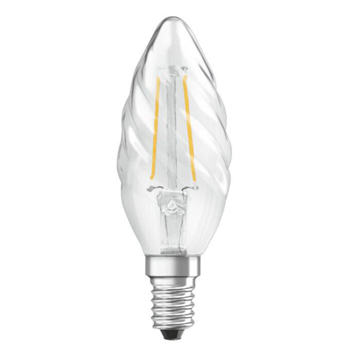 LED-E14 2W 250lm BW25 Filament Osram