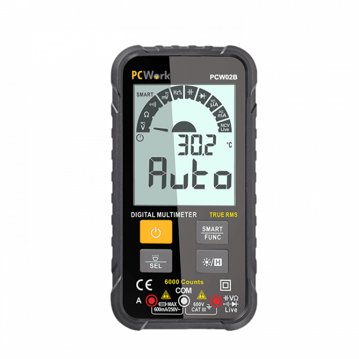 Multimeter PCW02B True RMS Smart