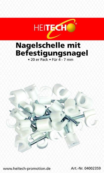 Nagelschelle 20er Pack 4-7mm