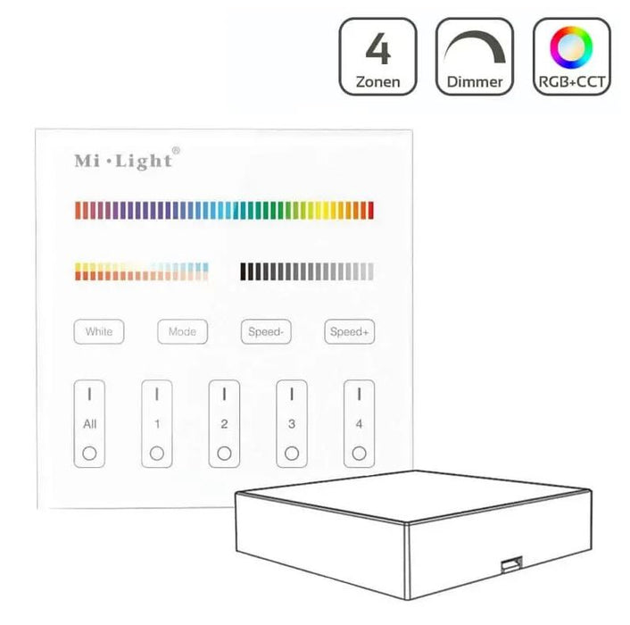 LED-Stripe Wand FB 4-Zonen RGB-CCT