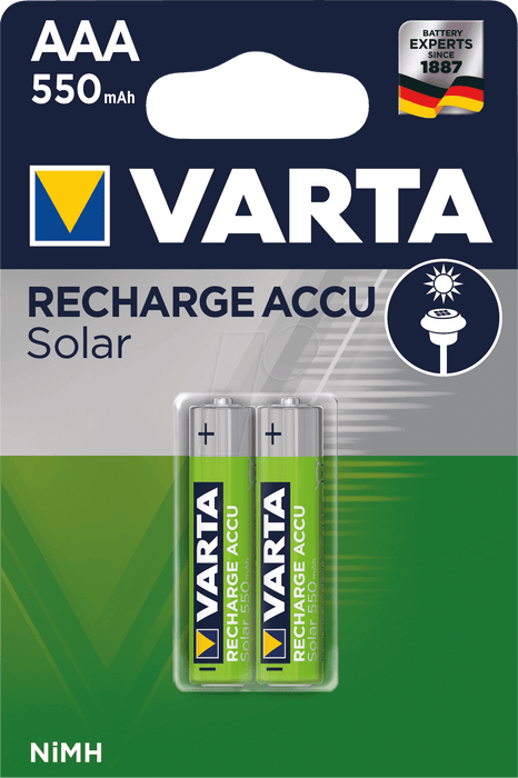 1.2V Micro 550mAh Varta 2er Pack