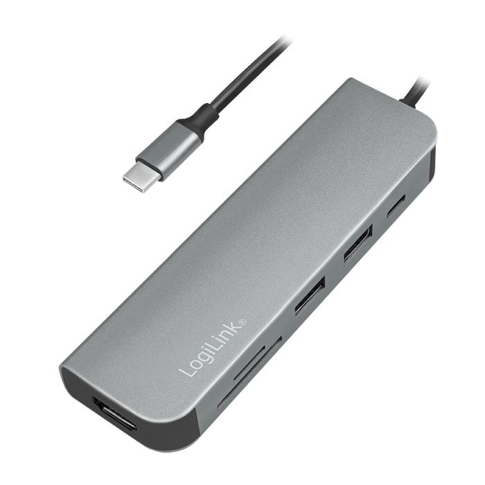 USB-C St -> HDMI/2xUSB-A/1x-C PD2.0/SD