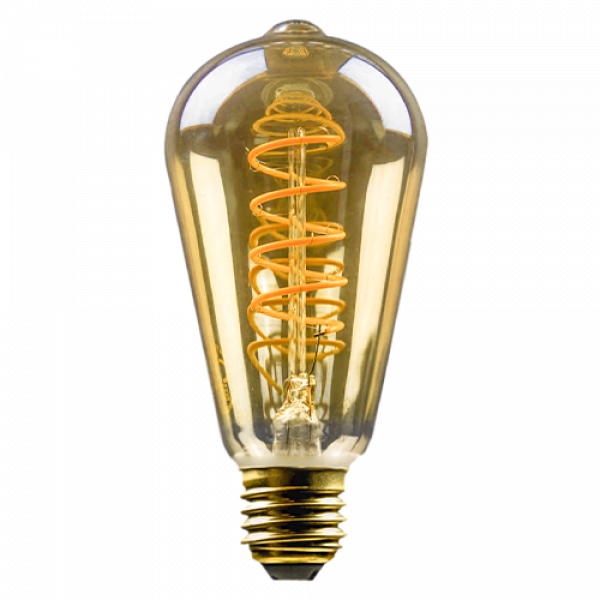 LED-E27 5W 250lm 1800K Edison gold Retro