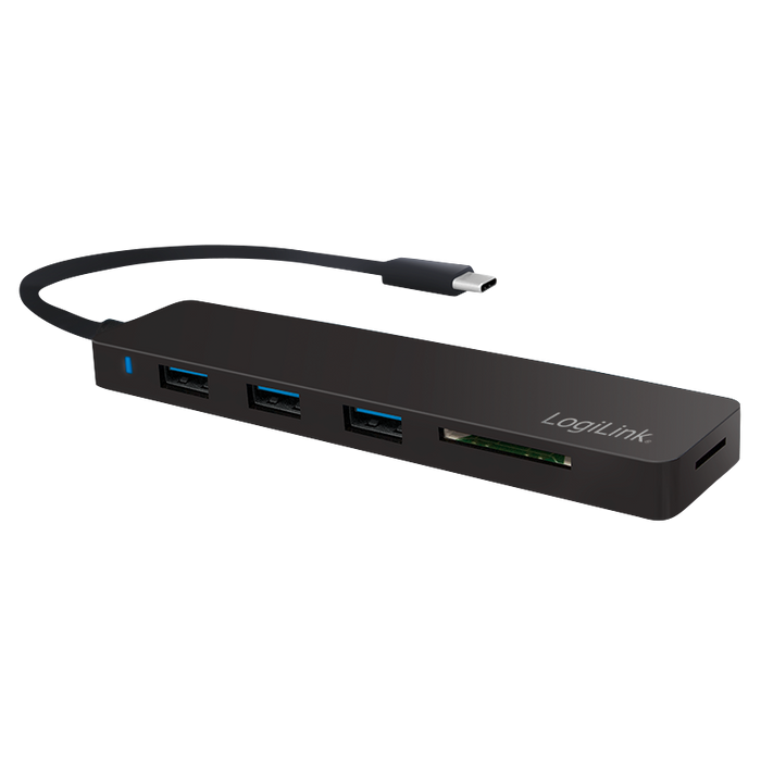 USB-C Hub, SD/MicroSD-Slot, 3x USB 3.0