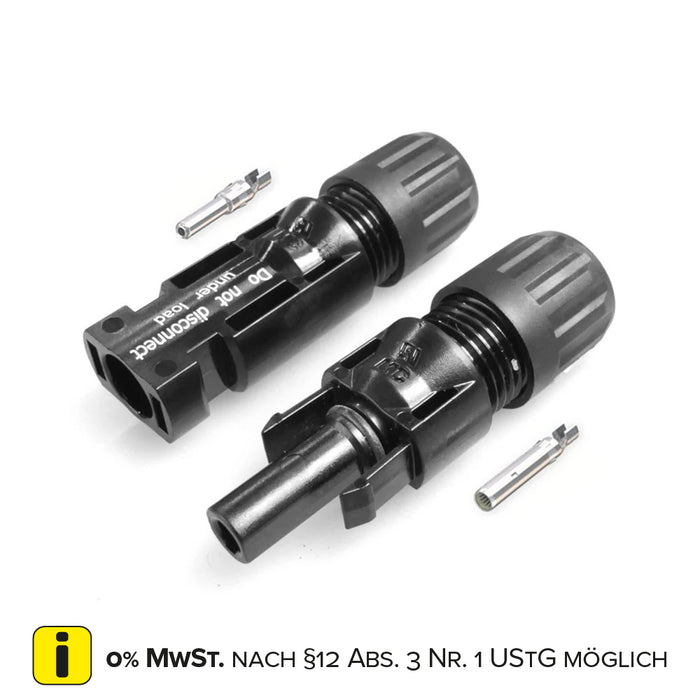 Solar-Stecker & Buchse 4-6mm MC4 Stäubli