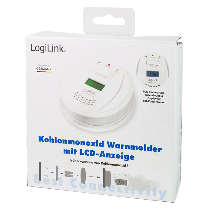 Kohlenmonoxid-Melder EN50291 LCD