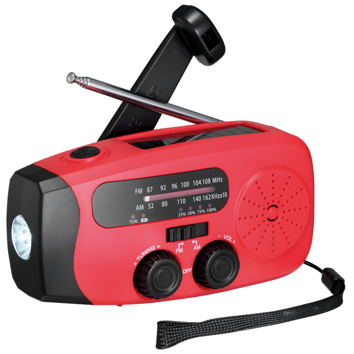 Radio Solar & Handkurbel 2000mAh AM/FM
