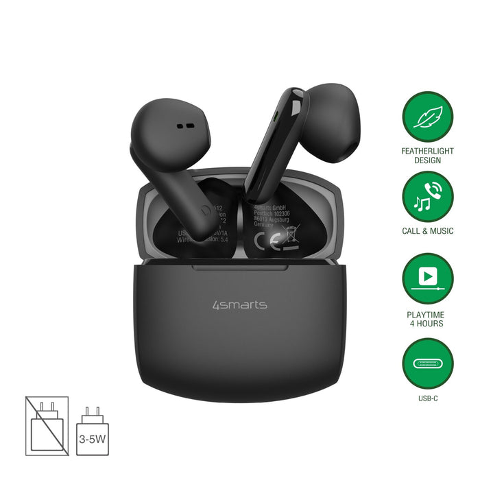 Ohrhörer BT 5.4 SkyBuds Air IPX4 schwarz