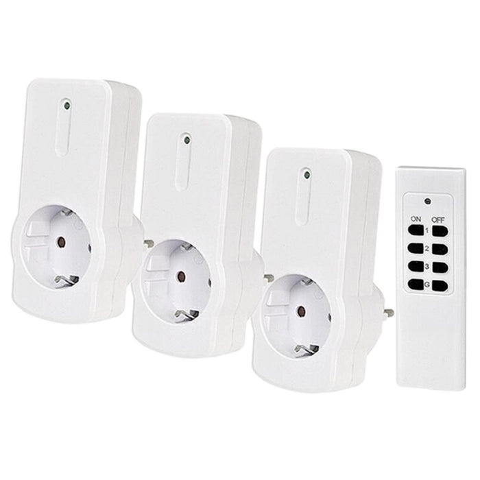 Funksteckdosen-Set 3+1 Heitech