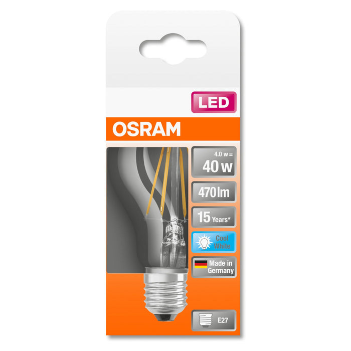 LED-E27 4W 470lm 4000K Filament Osram