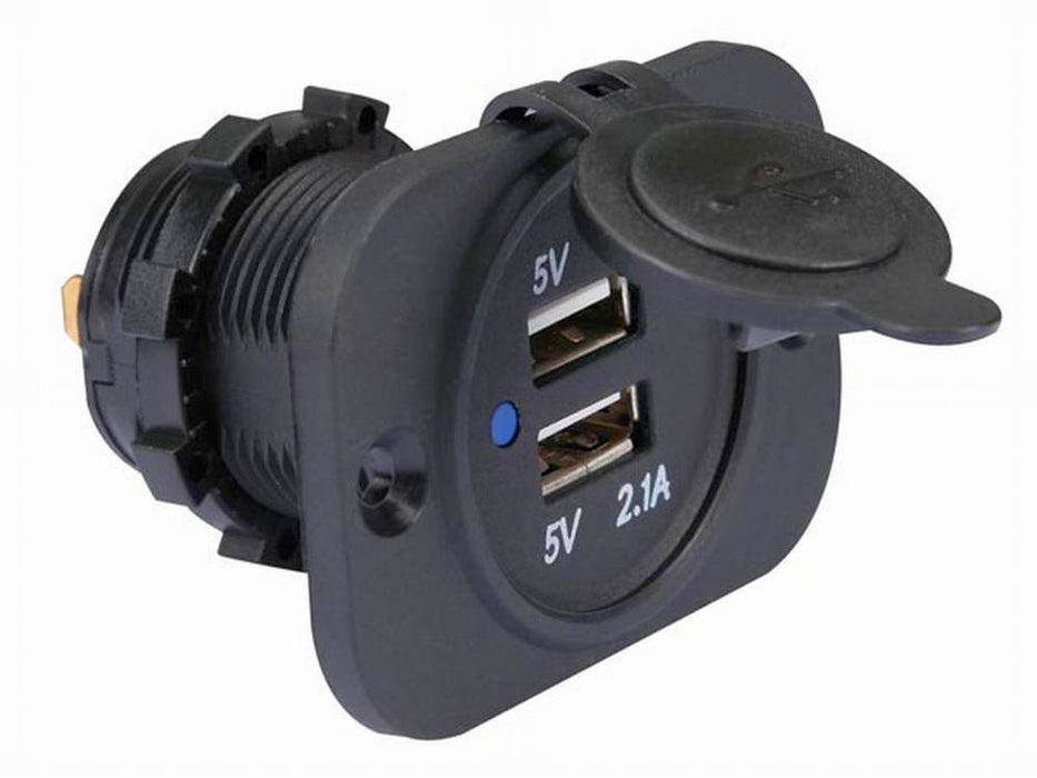KFZ 12V USB-Buchse Einbau 2x5V 3,0A