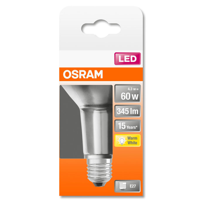 LED-E27 4,3W=60W 345lm R63 36° Osram