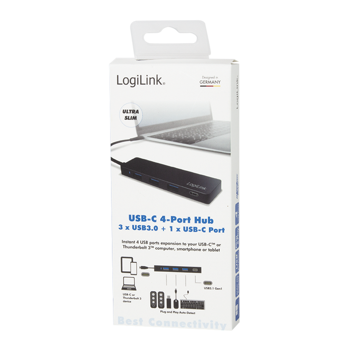 USB-C Hub 4-fach 3 x USB 3.0 & 1 x USB-C