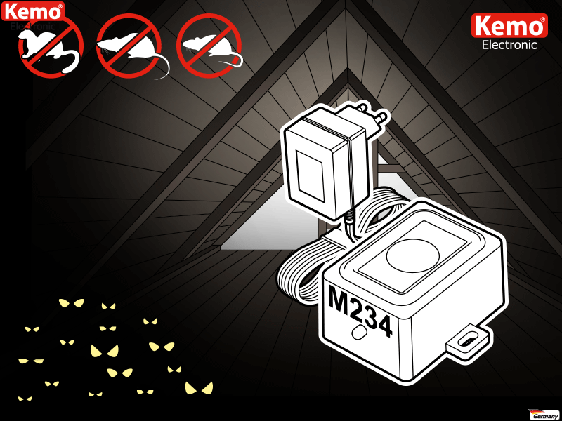 Marderscheuche 230V Komplettmodul 100m²