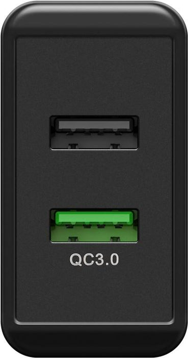 USB-Netzteil 2-fach QC3.0 28W goobay sw