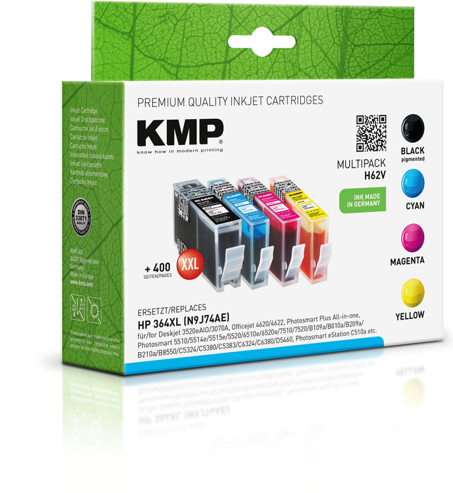 HP KMP Tintenset H62V 364XXL, 3xFarbe/