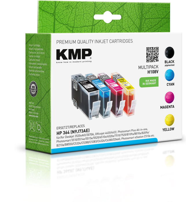 HP KMP Tintenset H108V 1 x schwarz,
