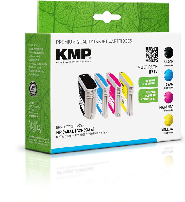 HP KMP Tintenset H71V 940XL
