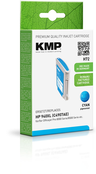 Tintenpatrone | HP | 940 XL | Cyan | KMP