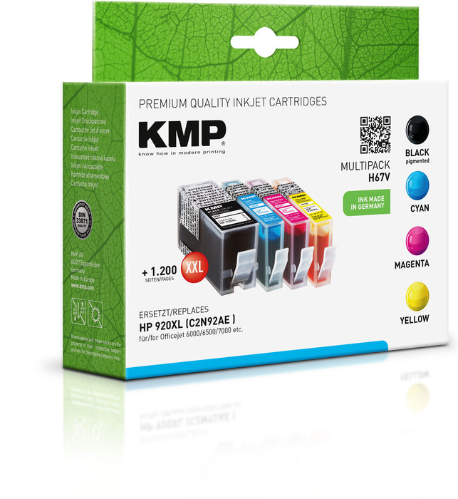 HP KMP Tintenset H67V 920XXL, 3xFarbe/