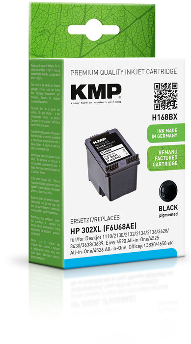 Tintenpatrone | HP | 302 XL | Schwarz | KMP