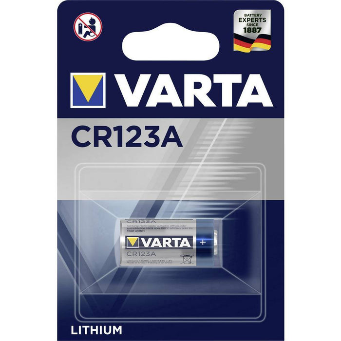 CR123A 3V Lithium 1600mah Varta