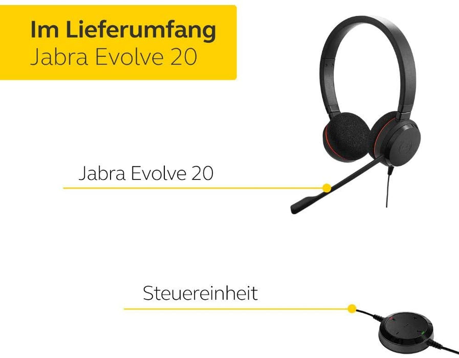 Headset Jabra Evolve 20 MS Duo
