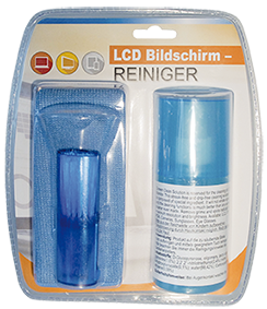 LCD Reiniger, Pumpspender + Mikrofaser-