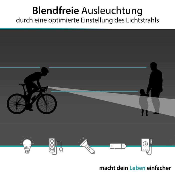 Fahrrad-Leuchtenset LED mit StVZO